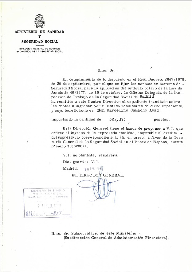 Marcelino Camacho 1978. En la primera fiesta del PCE en la Casa de Campo, tras su legalización [Fuente: Wikipedia]