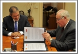 Directores Generales (España y Polonia) en la firma del Acuerdo