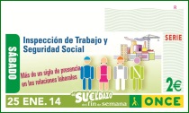 Cupón ONCE - Inspección de Trabajo y S.S. (Sorteo 25-1-2014)